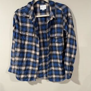 American Eagle Blue Plaid Shirt